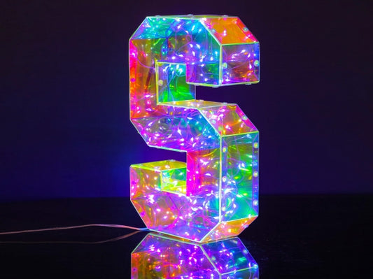 Led letter lamp "S"