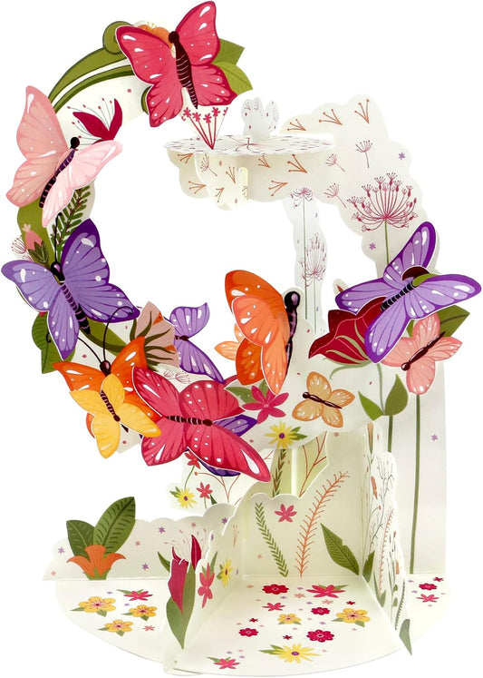 Santoro biglietto pendulum farfalle