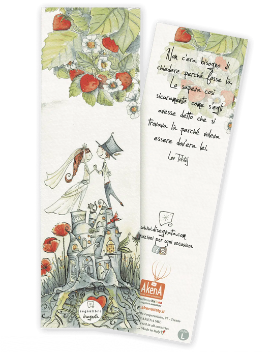 Segnalibro DISEGNATA - matrimonio
