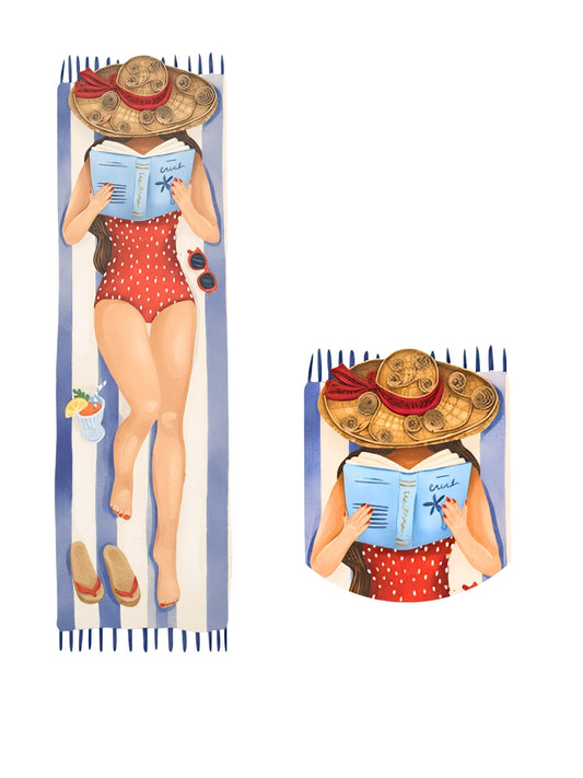 Segnalibro Origamo  Lettrice al mare