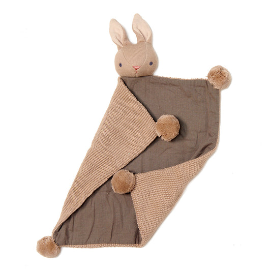 THREAD BEAR DESIGN . Coniglietto beige doudou cotone biologico